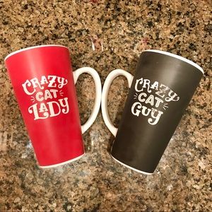 Crazy Cat Lady/Guy Coffee Mug Set